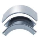 AISCAN - Tapa curva vertical convexa 90º 150x60 galvanizado caliente