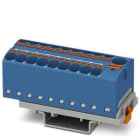 PHOENIX CONTACT - Bloque para distribución PTFIX 10/18X4-NS35 BU 800V 32A conexión push-in 0,2-6mm² AWG 24-10 28,6mm azul