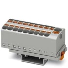 PHOENIX CONTACT - Bloque para distribución PTFIX 10/18X4-NS35 GY 800V 32A conexión push-in 0,2-6mm² AWG 24-10 28,6mm gris