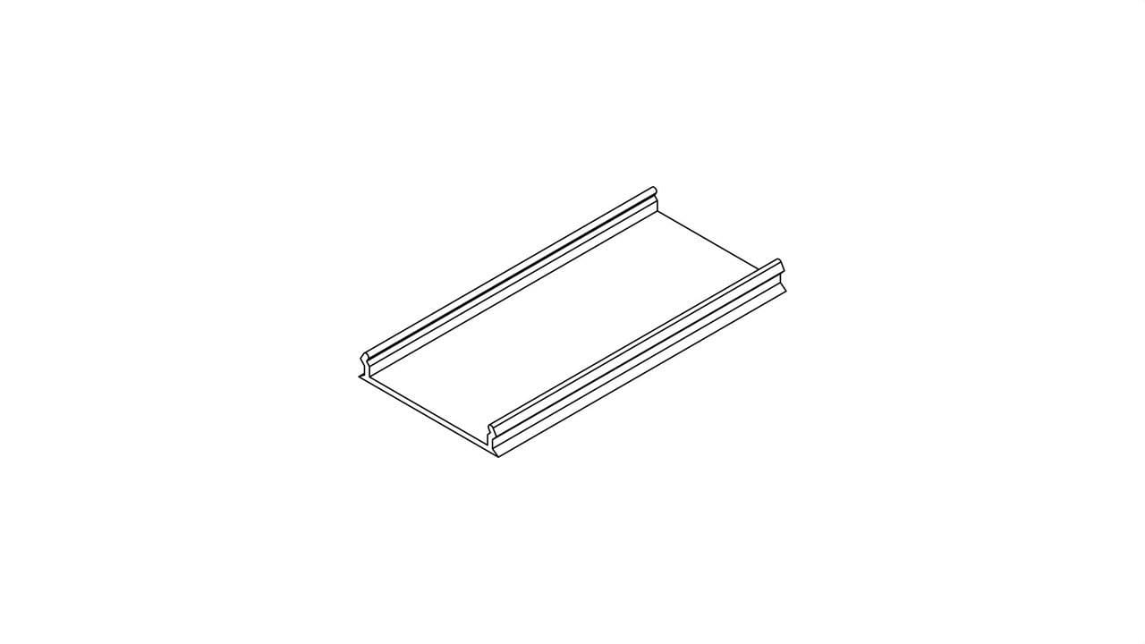 ARKOSLIGHT - Track 48V TRIMLESS PLASTER INSTALLATION GUARD 1M