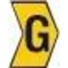 HELLERMANNTYTON - Señalizador impreso HGDC 4-9mm amarillo letra G (250u)