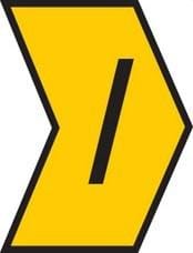 HELLERMANNTYTON - Señalizador impreso HGDC 4-9mm amarillo signo / (250u)