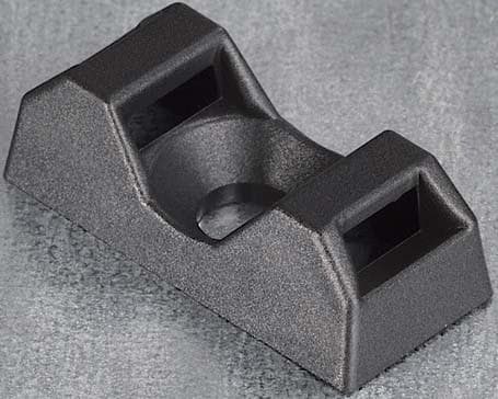 HELLERMANNTYTON - Base atornillable CTQM5 21x9,5x6,5mm negro