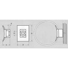 HELLERMANNTYTON - Base atornillable LKC 17x25mm natural