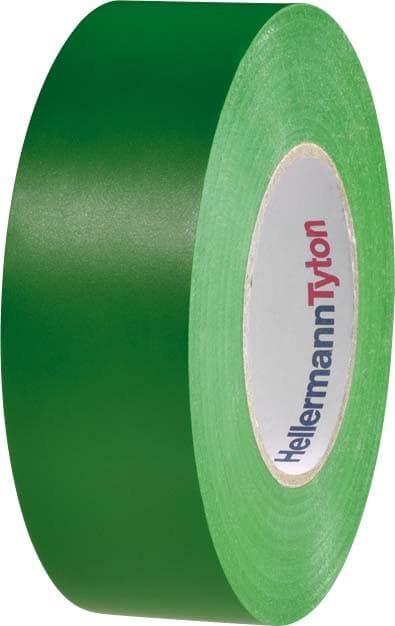 HELLERMANNTYTON - Cinta aislante PVC HTAPE-FLEX15-19x20 GAS natural verde