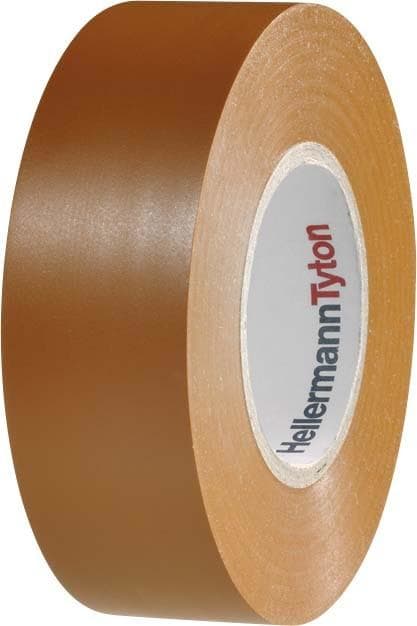 HELLERMANNTYTON - Cinta aislante PVC HTAPE-FLEX15-19x20-BN marrón