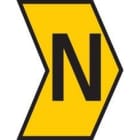 HELLERMANNTYTON - Señalizador impreso HGDC 2-5mm amarillo letra N (1000u)