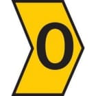 HELLERMANNTYTON - Señalizador impreso HGDC 2-5mm amarillo letra O (1000u)