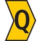 HELLERMANNTYTON - Señalizador impreso HGDC 2-5mm amarillo letra Q (1000u)