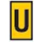 HELLERMANNTYTON - Señalizador impreso WIC2 amarillo letra U 5x200 (1000u)