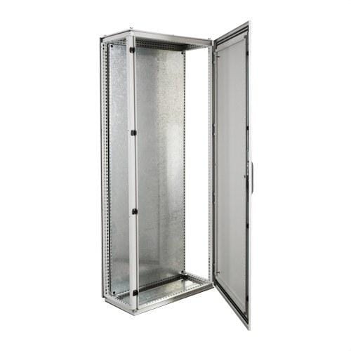 IDE - Armario metálico enlazable 1650x600x500 con puerta opaca única sin placa de montaje IP55 en acero laminado