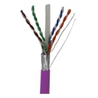 TELEVES - Cable de Datos DK6000A F/UTP Cat 6A Dca Cu 23AWG LSFH Ø 7,3mm violeta