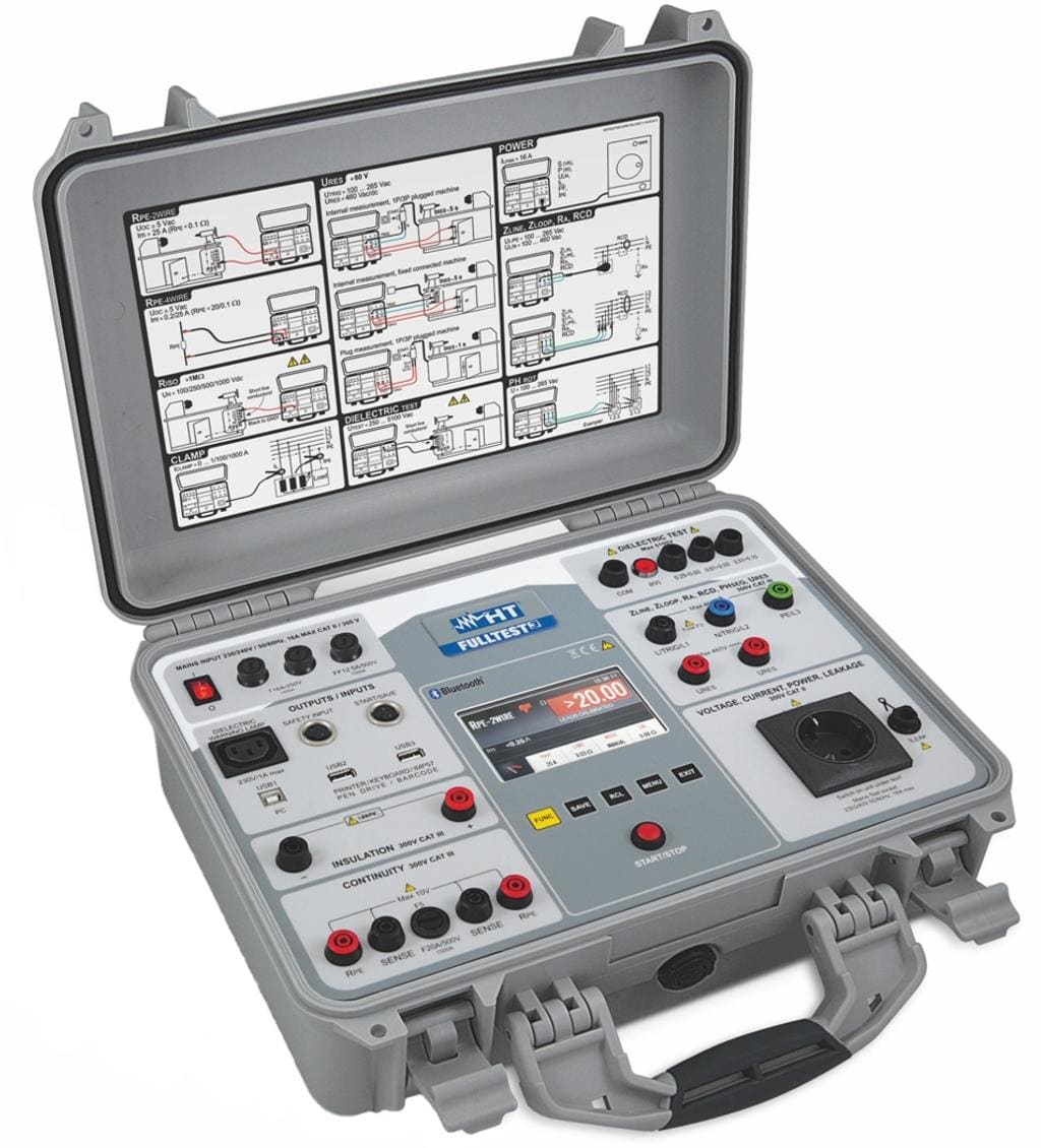 HT INSTRUMENTS - Multifunción para la Certificación de Máquinas Eléctricas (EN60204-1) y Cuadros Eléctricos (EN61439-1
