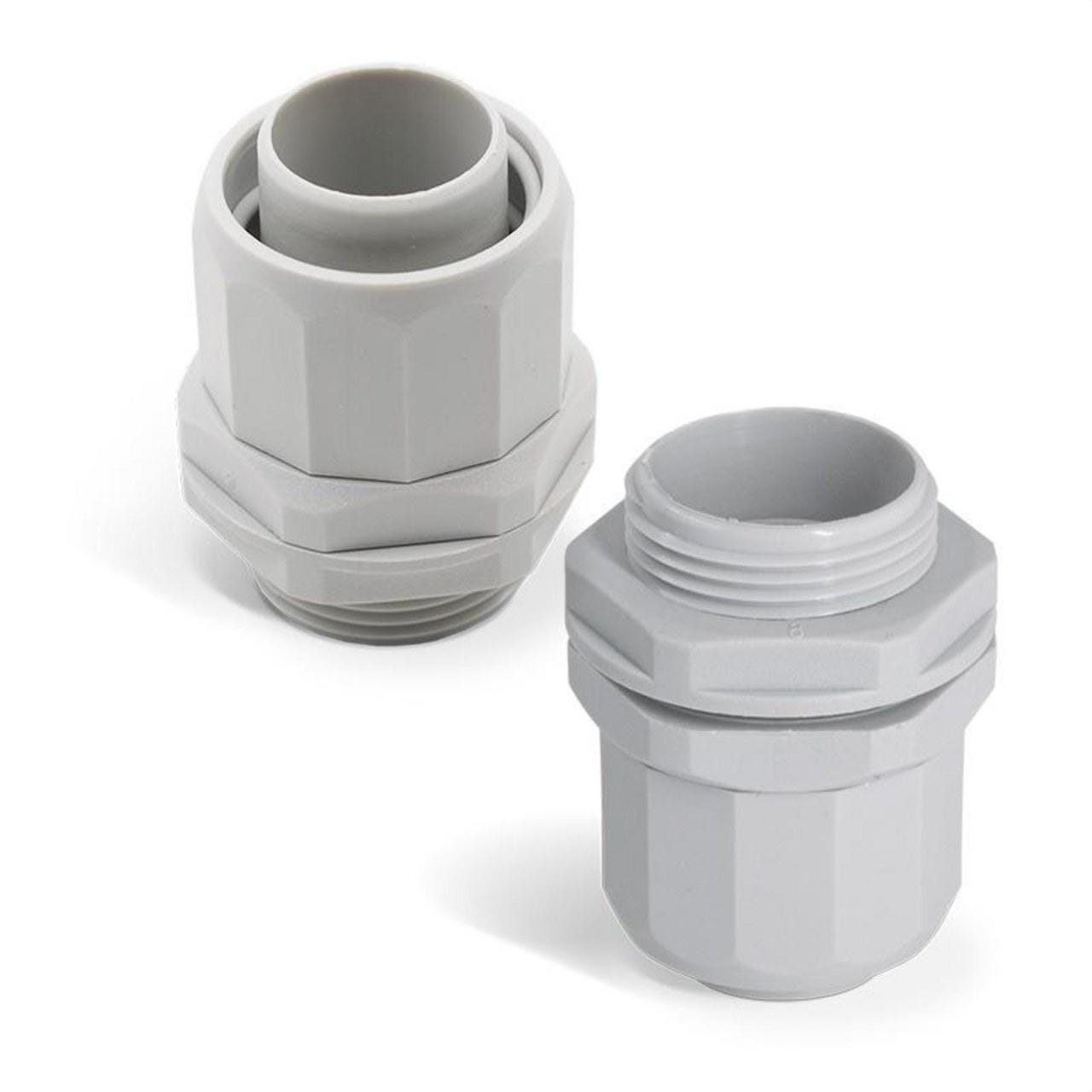 GAESTOPAS - Racor giratorio M40 gris RAL7035 para tubo espiral M32