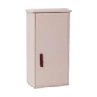IDE - Armario poliéster 500x500x300 IP55 con maneta + tejadillo