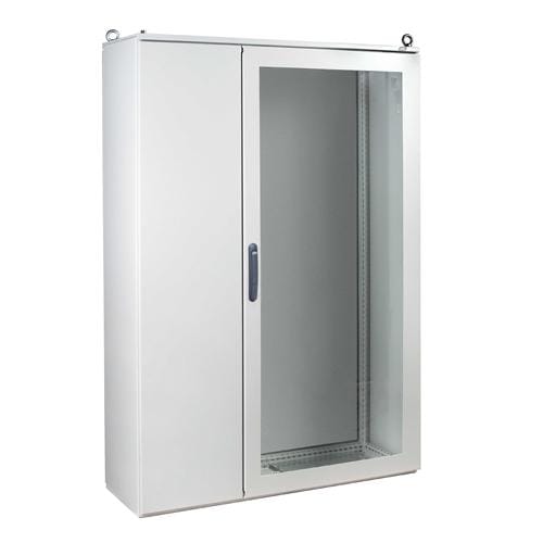 IDE - Puerta doble asimétrica transparente 2000x1200mm doble cierre