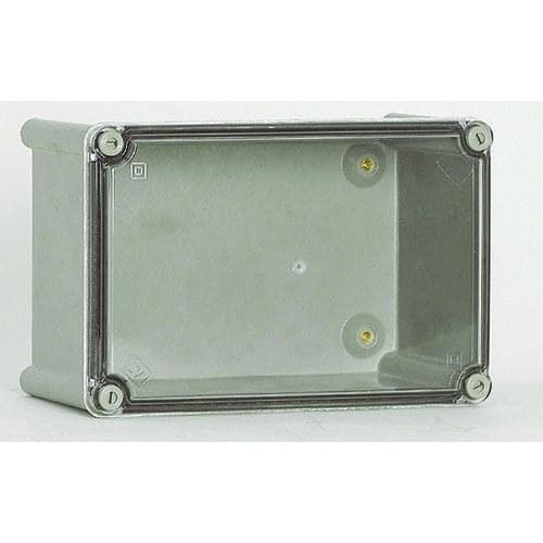 IDE - Caja poliéster tapa transparente 4x4 módulos alta IP66