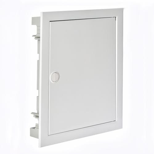 IDE - COFRET DISTRIB.IP30 EMP.24+2  (26) MOD. PTA.METÁLICA BLANCA