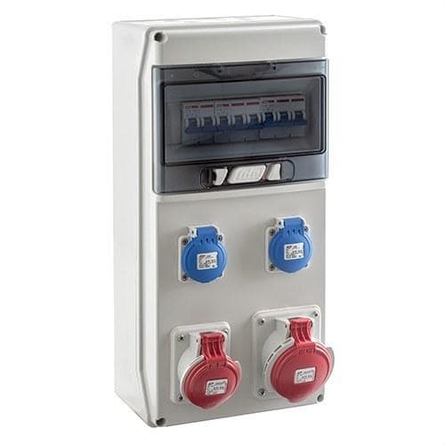 IDE - Central 8 módulos CS9PT 1 base 2 polos + tierra 16A protección