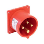 IDE - Clavija empotrar recta IP44 2 polos + tierra 110V 32A 4h de color amarillo