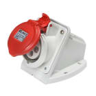 IDE - Base mural recta IP44 3 polos + tierra 110V 16A 4h de color amarillo