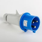 IDE - Clavija aérea IP44 2 polos + tierra 220V 32A 6h de color azul