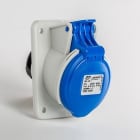 IDE - Base empotrar inclinada IP44 2 polos + tierra 220V 16A 6h de color amarillo