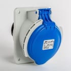 IDE - Base empotrar inclinada IP44 2 polos + tierra 220V 32A 6h de color azul