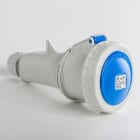 IDE - Base aérea estanca IP67 2 polos + tierra 220V 32A 6h de color azul