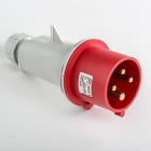 IDE - Clavija aérea IP44 3 polos + tierra 380V 32A 6h de color rojo