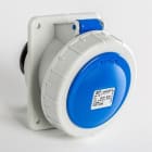IDE - Base empotrar estanca inclinada IP67 2 polos + toma tierra 220V 32A 6h