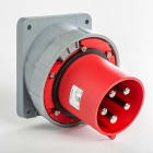 IDE - Clavija empotrar inclinada IP67 3 polos + neutro + toma tierra 380V 125A 6h