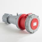 IDE - Base aérea estanca IP67 3 polos + neutro + toma tierra 380V 63A 6h de color rojo