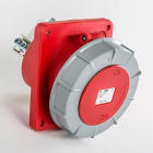 IDE - Base empotrar inclinada IP67 3 polos + toma tierra 380V 125A en rojo