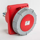 IDE - Base empotrar inclinada IP67 3 polos + neutro + toma tierra 380V 125A en rojo