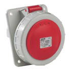 IDE - Base empotrar estanca inclinada IP67 3 polos + toma tierra 500V 32A 7h