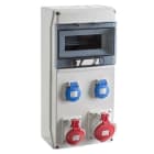 IDE - Central 8 módulos CS9PT+1 base 3 polos + neutro + toma tierra 16A 380V