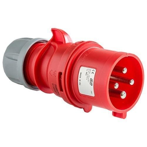 IDE - Inversor fase aéreo 3 polos + toma tierra 380/415V 32A IP44 6h