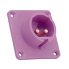 IDE - Clavija empotrar recta IP44 2 polos 42V 16A 12h de color blanco