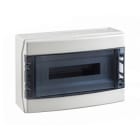 IDE - Caja IP65 superior 1x18 módulos de color gris transparente