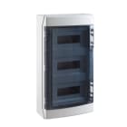 IDE - Caja IP65 superficie 3x12 módulos N-T ABS de color gris transparente