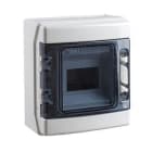 IDE - Caja IP65 superficie 1x6 módulos ABS de color gris transparente