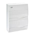 IDE - Caja 24 módulos con puerta autoextinguible puerta opaca de color blanco