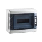 IDE - Caja IP65 superficie 1x12 módulos ABS de color gris transparente