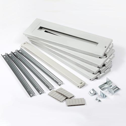 IDE - Kit empotrar 6 tapa 200+1 tapa ciega 50 plástico