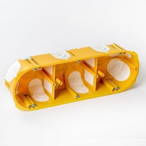 IDE - Caja mecanismos universal 3-68mm, empotrar pared hueca con tornillo
