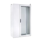 IDE - Armario metálico enlazable 2000x1000x400 con puerta transparente doble sin placa de montaje IP55 en acero laminado