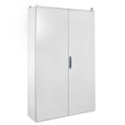 IDE - Armario metálico compacto 1650x1200x400mm con puerta opaca doble IP55 sin placa de montaje en acero laminado