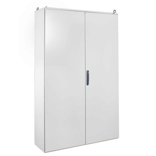 IDE - Armario metálico compacto 2000x1000x400mm con puerta opaca doble IP55 sin placa de montaje en acero laminado