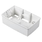 GEWISS - Caja de superficie rectangular 4 módulos en blanco apta para placas One